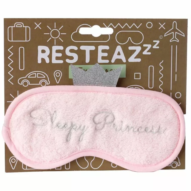 EPP09/ Augenmaske Schlafmaske Schlafbrille müde Prinzessin flauschig Reisemaske