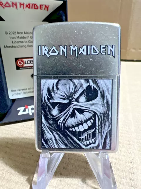 Zippo Windproof Lighter IRON MAIDEN Street Chrome NEW IN BOX FAST POST