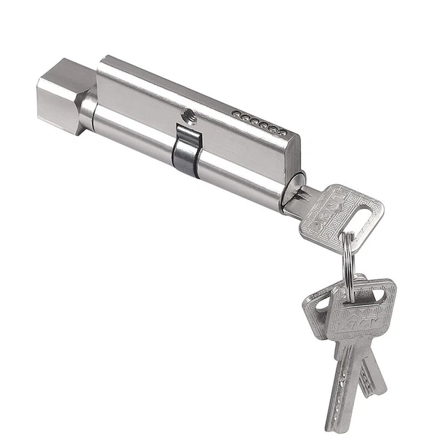 Cerradura de cilindro de aleación de aluminio duradera práctica universal con 3 llaves nueva