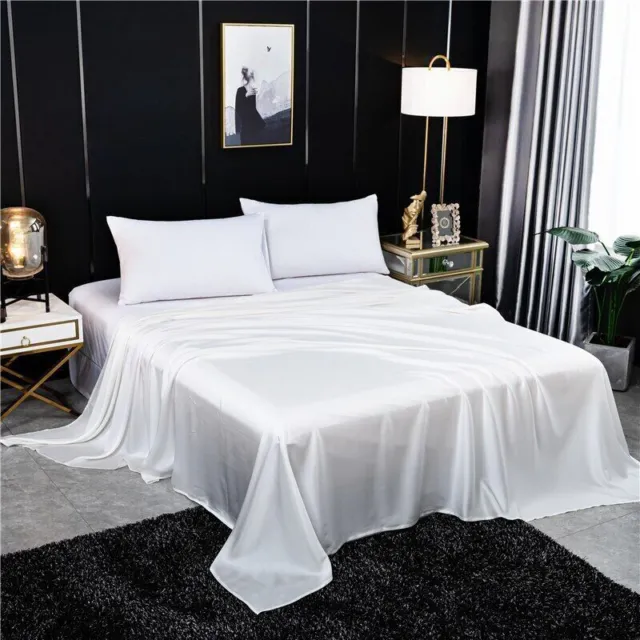 2023 Bed sheet mulberry silk bed sheet extra large luxury super soft bed sheet