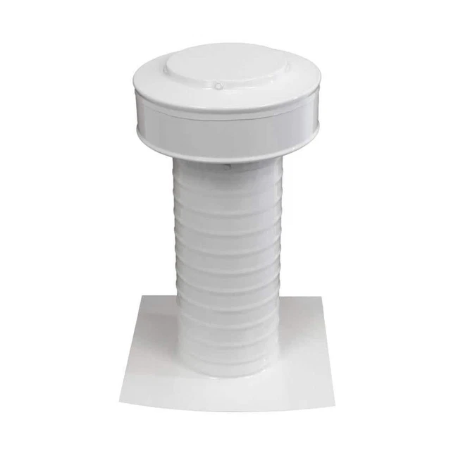 5 in. Dia Aluminum Static Keepa Vent in White