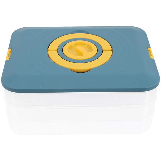 Dumpling Organizer Cookie Dough Freezer Tray Clear Container Dumpling Box