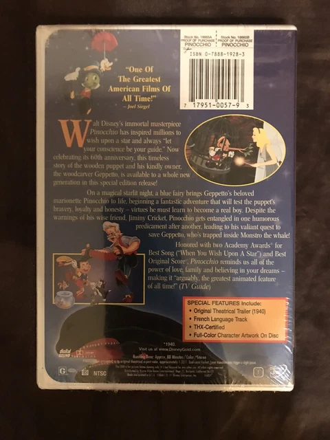 Pinocchio (DVD, 1999, Limited Issue) 4