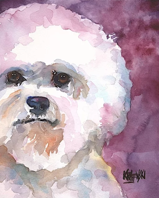 Bichon Frise Gifts | Bichon Art Print form Painting | Poster, Picture, Mom 11x14