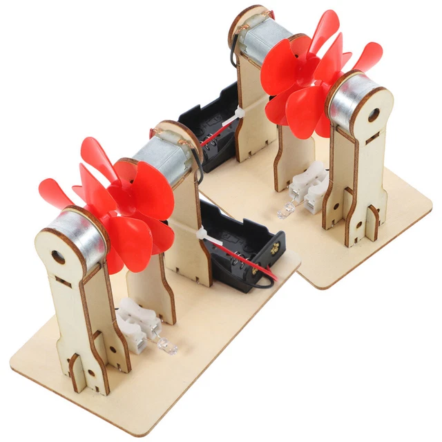 2 Sets Wind Turbine Materials Generator Experiment Model Driven Child Photo Inspiration