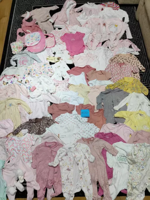 #010 Enorme pacchetto di vestiti per bambina 0-3-6 mesi NEXT GEORGE BLUEZOO M&P DISN
