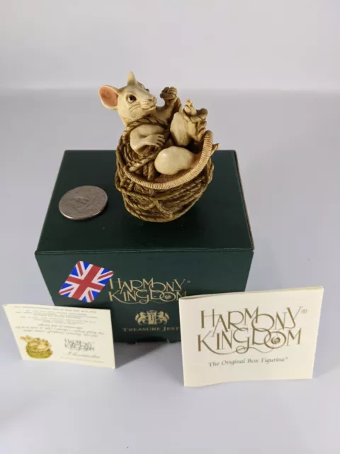 Harmony Kingdom ~Alexandre~ Mouse On Twine~ UK Made ~Box Figurine SGN~588/3600