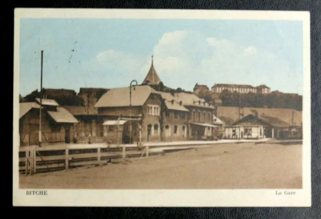 Cpa Moselle (57) : Bitche / Bitsch - La Gare - Cachet Du 5. 12. 1946 - Bon Etat