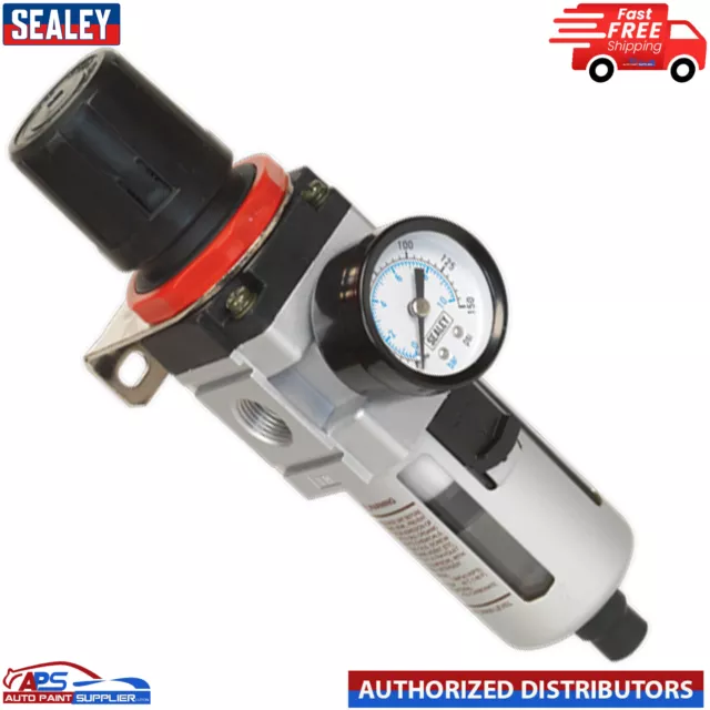 Sealey Air Filter/Regulator with Gauge SA2001/FR