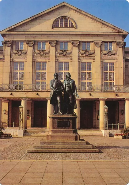 alte AK Weimar - Deutsches National-Theater ungelaufen Ansichtskarte C970d