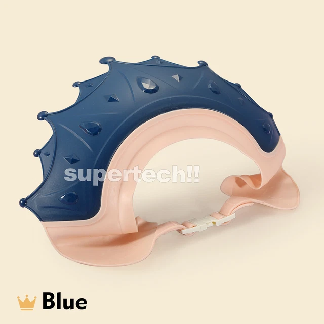 Adjustable Kids Baby Shower Cap Children Bath Wash Hair Eye Care Crown Shape Hat