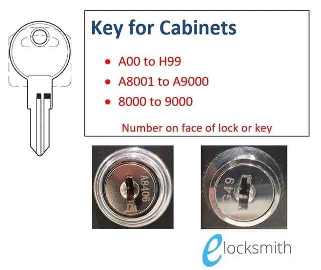 Stilford Officeworks Filing Cabinet Keys – Cut To Code – Australian Made