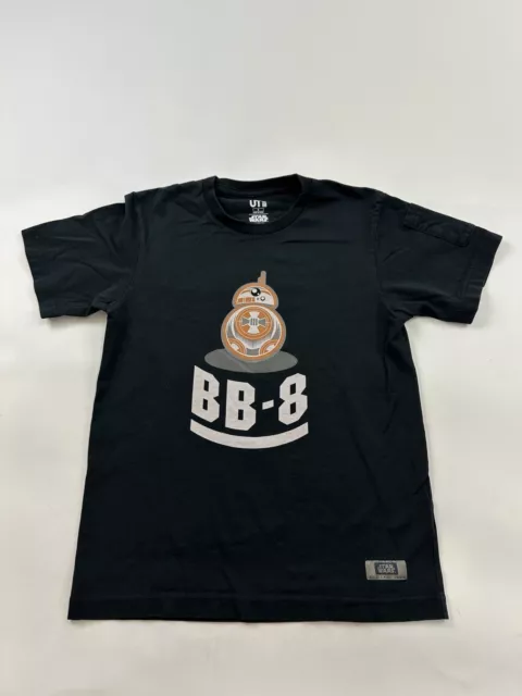 Uniqlo Shirt Mens Small Black Star Wars BB-8 UT Short Sleeve Pocket