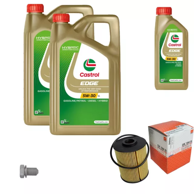 Mahle Filtre à Huile 11 L castrol edge FST 5W-30 Ll pour Porsche Cayenne 3.2 3.6