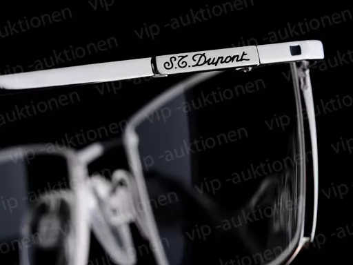 St.dupont Lunettes Lese-Brille / Brillenfassung Half-Frame Eye-Glasses Occhiali