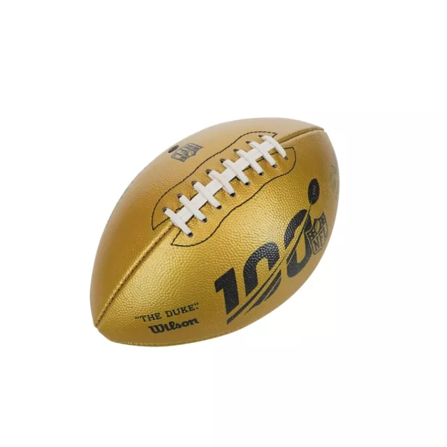 Wilson "The Duke" Official Leather NFL Football 2019 100th Anniversary Gold LE