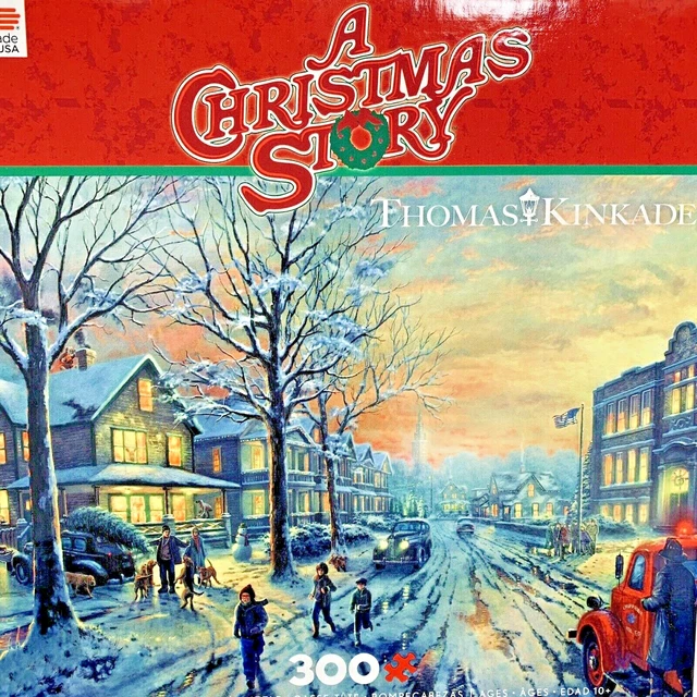THOMAS KINKADE A Christmas Story Movie Puzzle 300 Pieces 24x18 Holiday