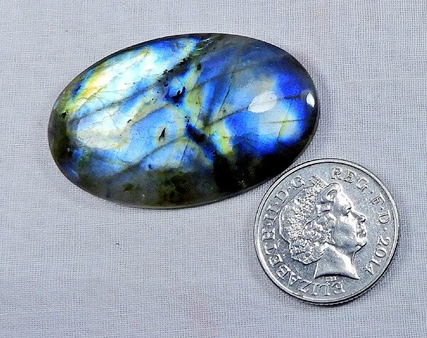 Blue Multi Flash Natural Labradorite Oval Cabochon Loose Gemstone HB32-17 c843