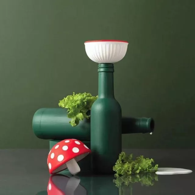 Small Funnel with Wide Mouth Kitchen Funnel Silicone Magic Funnel Mushroom