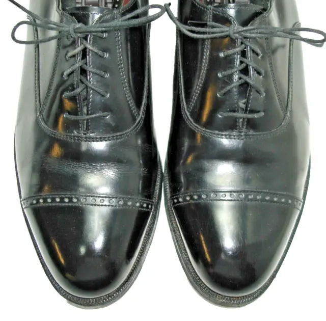 SZ 9.5 EEE Men's Dress Shoes FLORSHEIM Cap Toe Oxfords Balmoral Black ...
