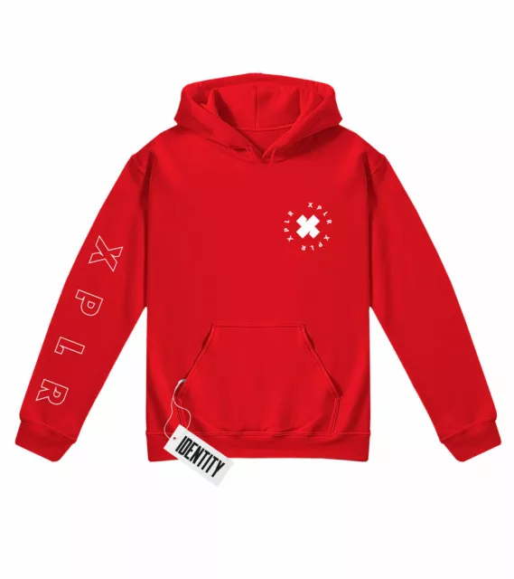 XPLR hoodie Colby Brock KIDS Sizes Sam and Colby youtube Inspired Top RED