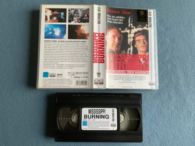 MISSISSIPPI BURNING deutsch VHS 1997 COLUMBIA TRISTAR video