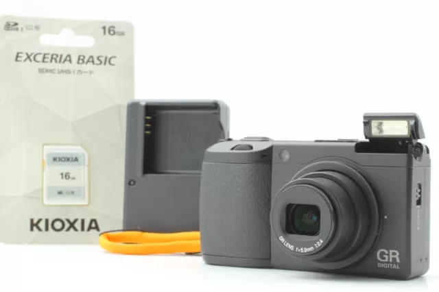 [TOP MINT / SH1625] Ricoh GR DIGITAL II 10.1MP Black Digital Camera from JAPAN