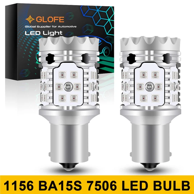 1156 7506 Red LED Brake Stop Tail Light Bulb Anti Hyper Flash For BMW Audi Lexus