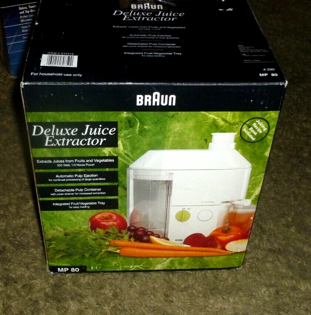 Braun MP80 Deluxe Juice Extractor Fruit Vegetable Automatic Pulp Ejection NEW