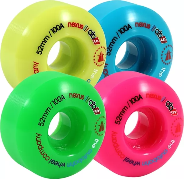 Autobahn Nexus 52mm 100a mixed color Skateboard Wheels (Set of 4 wheels)