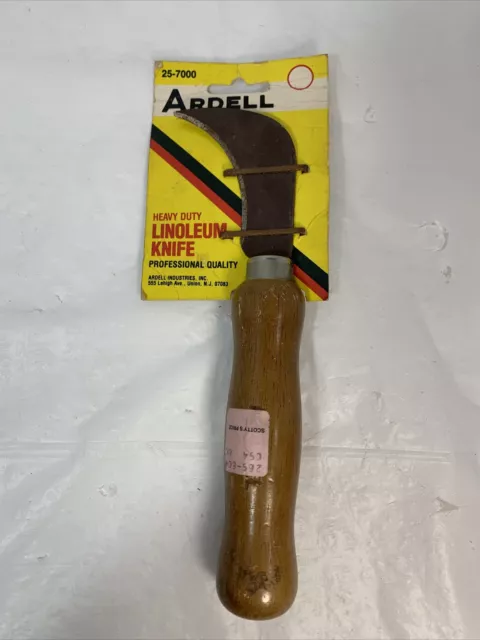 VINTAGE ARDELL CARPET Linoleum Wood Handle Knife Tool 8 Long $10.99 -  PicClick