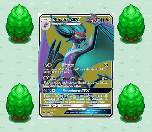 Pokemon - Noivern GX - 141/147 - SM Brennende Schatten - Vollständige Kunst
