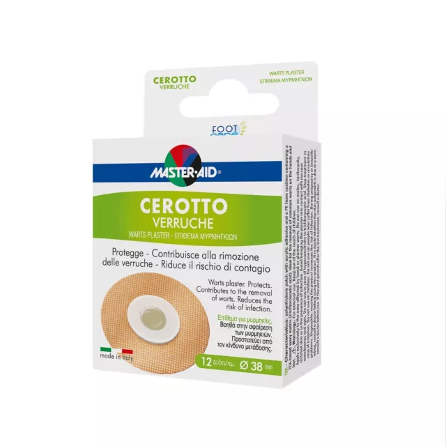 Master-Aid® Foot Care Cerotto Verruche 12 Pezzi