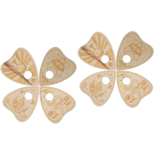 8 piezas delicado patrón bola de cristal tarot tabla de madera bola de cristal multifunción en