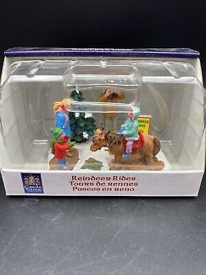 Lemax Carole Towne Reindeer Rides Christmas Village Accessory Figurine 83689 NIB