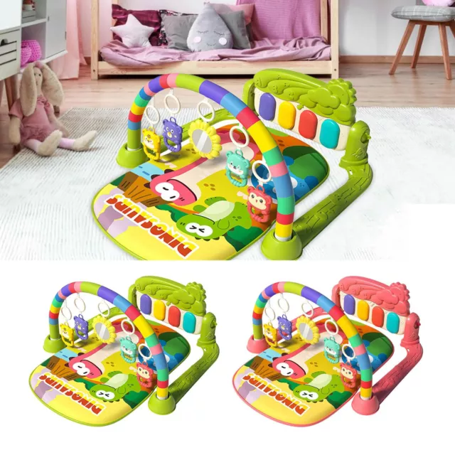 Baby Gym Play Mat Fitness Music Fun Lay Activity Toy Playmat W/ guardrails Piano