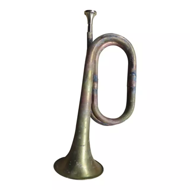 Solid Copper & Brass Bugle Blowing Bugle Signal Musical Instrument with