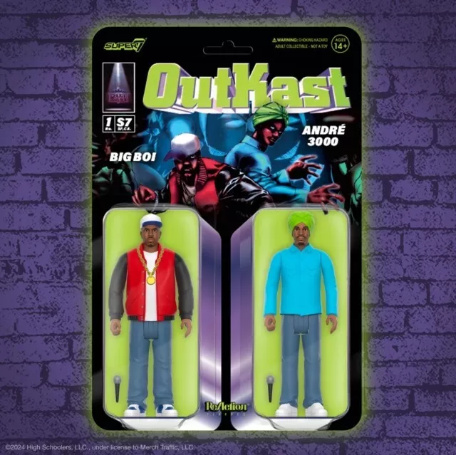 Outkast Reaction Figures Wave 01 Outkast (Atliens) double pack super 7