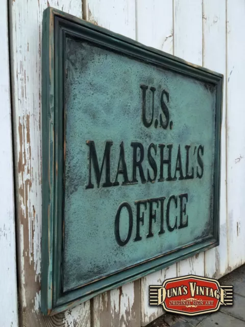 Cartel Antiguo  U.S MARSHAL´S OFFICE. 3