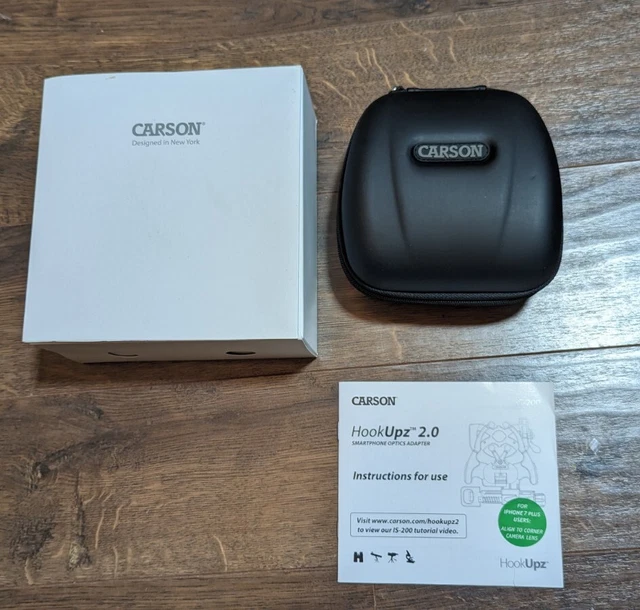Carson Optical HookUpz 2.0 Smartphone Optics Adapter, Model IS-200 NIB New