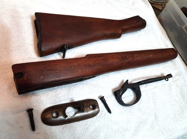 303  Lee Enfield Rifle Stock  and Bolt ,But Plate with  Screws + trigger guard