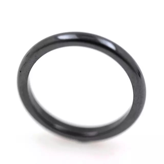 Ring Alliance Runder Ring Hämatit Schwarz 3 MM