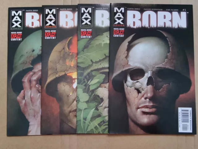 Punisher Born 1-4 VF/NM NM Garth Ennis Marvel Max 2003 Complete Set Run