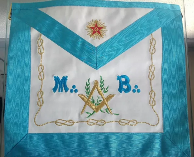 Tablier Maître rite Français franc maçonnerie masonic apron