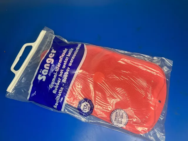 Red Sanger rubber Hot Water Bottle 2L