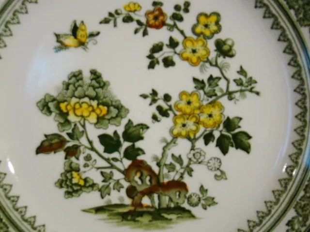 Mason's Ironstone Green Transfer Ware Manchu Salad Plate 8" dia