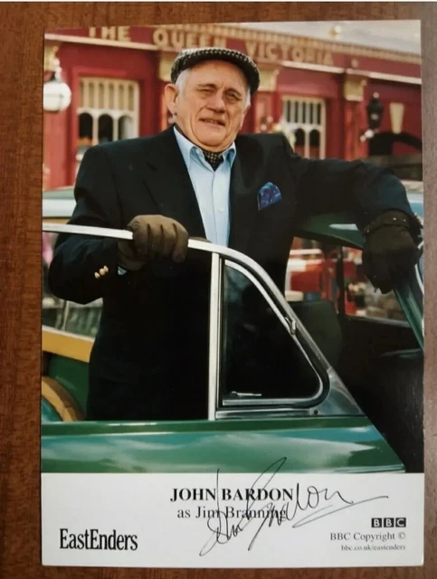 JOHN BARDON *Jim Branning* EASTENDERS PRE-SIGNED AUTOGRAPH FAN CAST PHOTO CARD