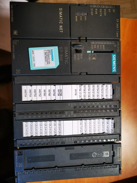 Plc Siemens Simatic S7-300 Cpu313C Con Mmc E Lean - Nuovo, Mai Usato