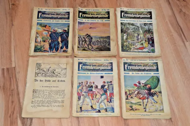 Heinz Brandt Fremdenlegionär 6 Hefte Nr. 1  ,5,14,23,24,35 Original !!