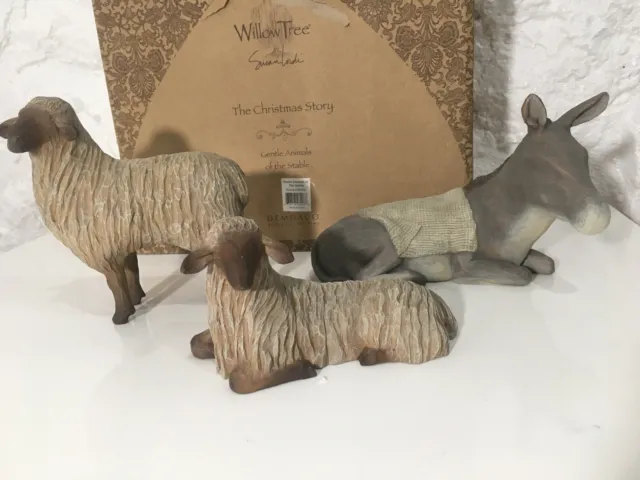 Willow Tree The Christmas Story Gentle Animals of the Stable Susan Lordi Set VTG
